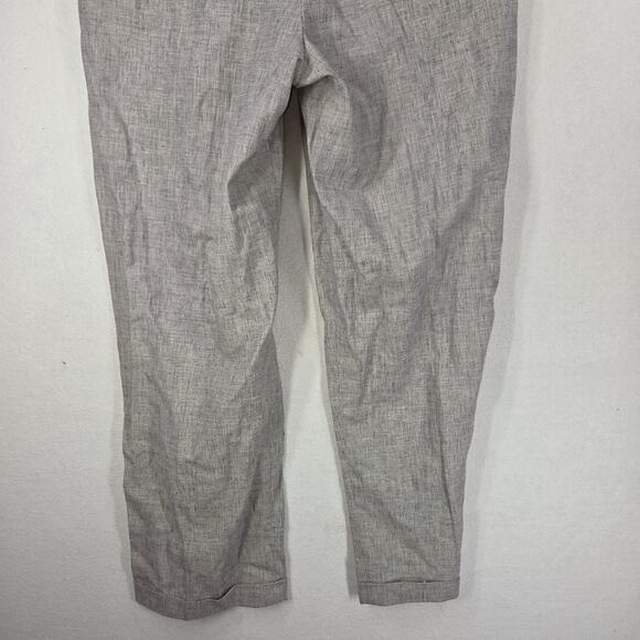 Vintage Bill Blass Pants Mens 36x30 Gray Linen Made In Italy Dress Pant Pleated - Picture 13 of 14